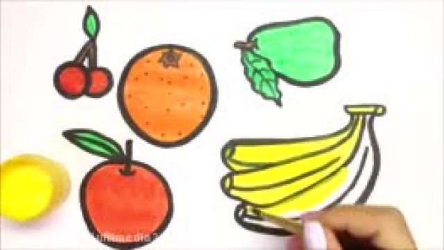 آموزش کشیدن نقاشی میوه برای کودکان 