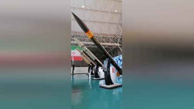 فیلم موشک‌های بالستیک ایران نیروی در نمایشگاه هوافضای سپاه پاسداران