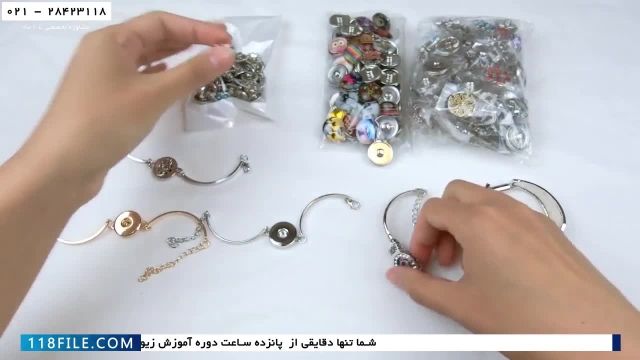 آموزش ساخت دستبند با مروارید