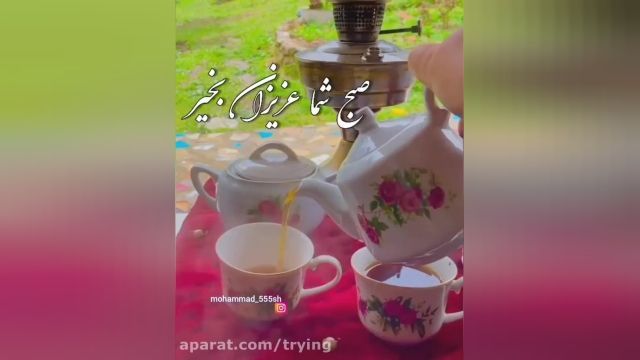  کلیپ سلام صبحتون بخیربا آهنگی شاد و سنتی همراه با طبیعت تماشایی