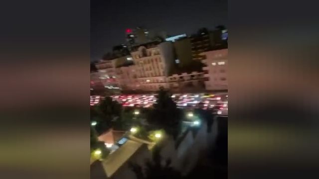 ترافیک شدید در اطراف زندان اوین |  ویدیو 