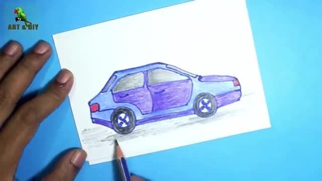 آموزش مرحله به مرحله کشیدن نقاشی ماشین !