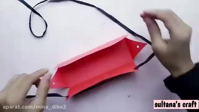 ساخت کاردستی با کاغذ رنگی بدون استفاده از چسب فقط کاغذ و تا