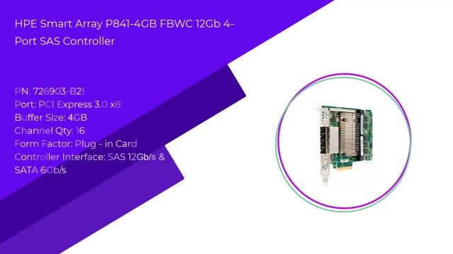 کارت کنترلر HPE Smart Array P841/4GB FBWC 12Gb 4-ports 