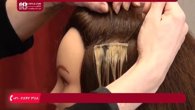 آموزش اکستنشن مو / نصب اکستنشن مو با رینگ