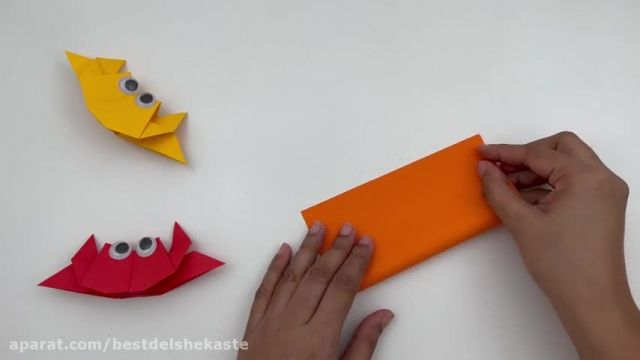 ساخت اسباب بازی خرچنگ - کاردستی آسان کاغذی 