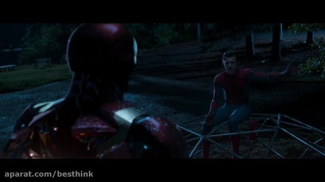 قسمتی از فیلم مرد عنکبوتی نجات مرد عنکبوتی توسط مرد آهنی با کیفیت بالا