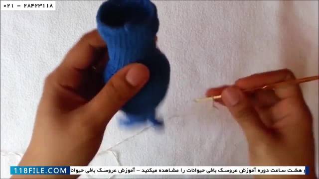 آموزش بافت عروسک با دو میل- بافت عروسک مورچه - عروسک بافی -قلاب بافی پری