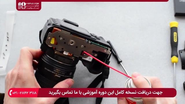 آموزش تعمیر دوربین عکاسی - تعمیر  شاتر D Series