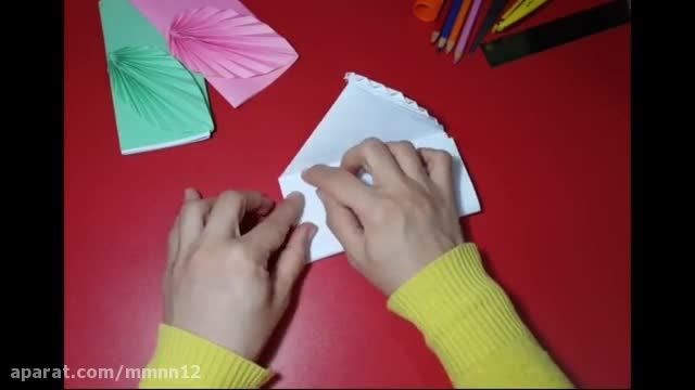 آموزش ساخت  اوریگامی پاکت نامه برگ