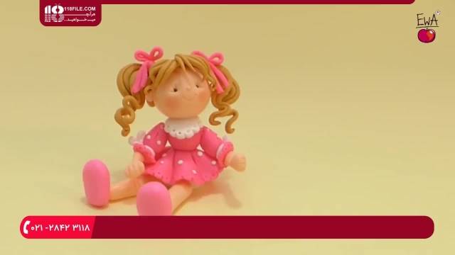 آموزش ساخت 5 مدل عروسک خمیری دخترانه 