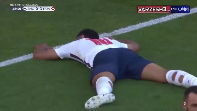 خلاصه بازی انگلیس 0 - مجارستان 4 با گزارش فارسی | ویدیو 