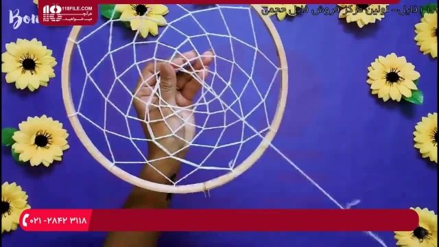 آموزش ساخت آویز دریم کچر - قلاب دوزی بدون پر 