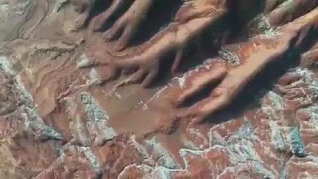 گنبدهای نمکی زیبای قم در قاب تصویر | ویدیو 