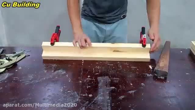 آموزش کاردستی با چوب - ساخت میز با طرح زیبا