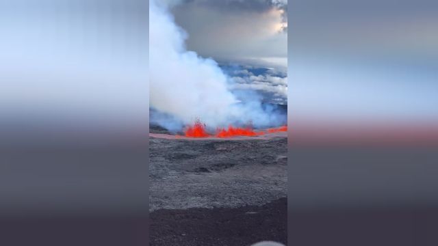فیلم فوران آتشفشان خفته پس از 38 سال آسمان را سرخ‌پوش کرد