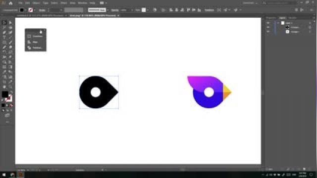 آموزش طراحی لوگو در llustrator - شماره 3