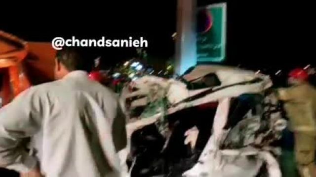 تصادف شدید چند خودرو در بزرگراه نیایش تهران | جدیدترین فیلم منتشر شده