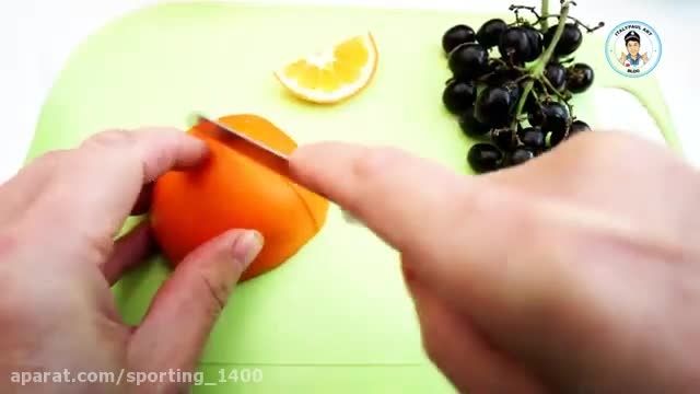 ایده های میوه آرایی با کیوی و پرتقال 
