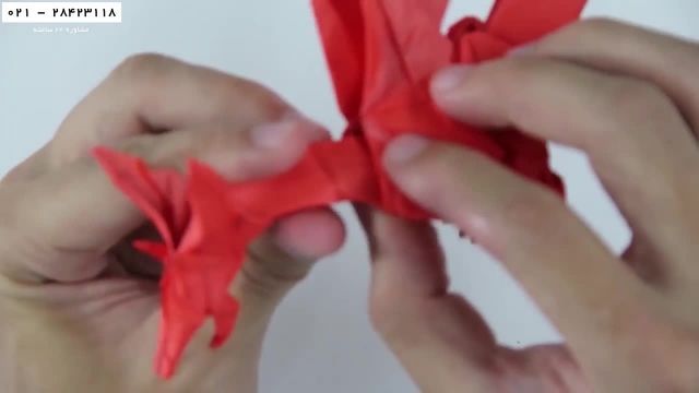 آموزش ساخت اوریگامی - نحوه ساخت اوریگامی ساده و زیبا - ساخت کاردستی اژدهای آتشین