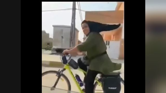دوچرخه سواری یک دختر اصفهانی در مسیر نجف تا کربلا | ویدیو 