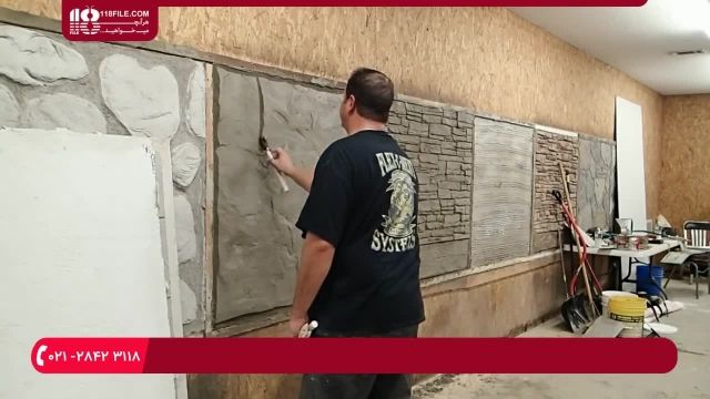 نصب سنگ آنتیک - چگونه می توان یک الگوی دیوار سنگی در بتن را ایجاد کرد