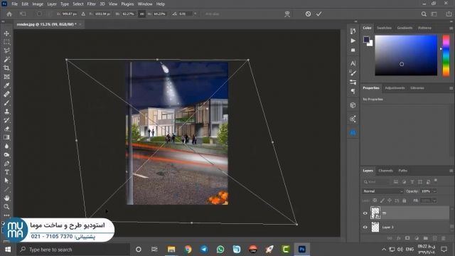آموزش فتوشاپ برای معماری - ps