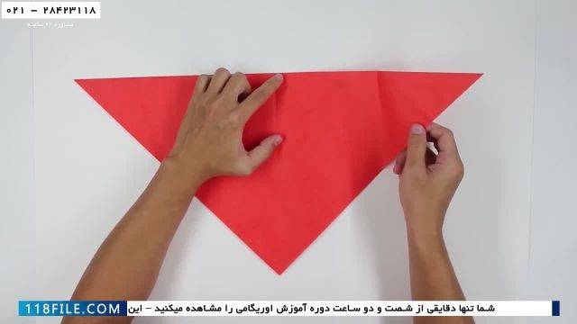 آموزش اوریگامی ساده - اوریگامی -  ساخت کاردستی اژدها آتشین