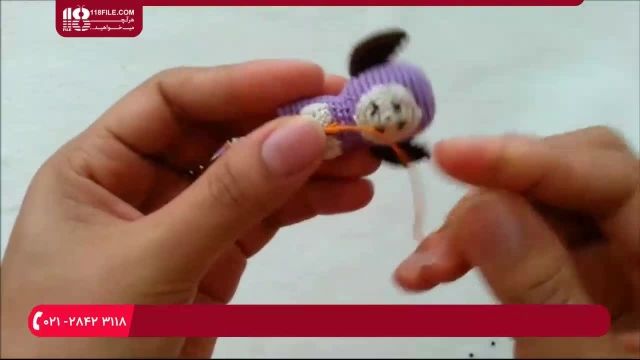 آموزش عروسک بافتنی - آموزش قلاب بافی جغد کوچک