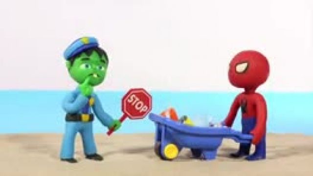 دانلود انیمیشن خانواده خمیری این قسمت  Baby Police Stops The Martians s