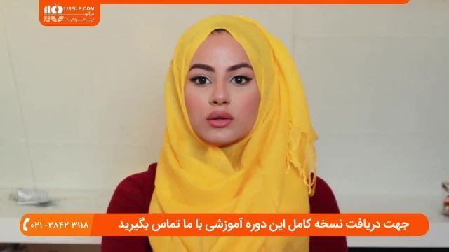 آموزش آموزش بستن شال و روسری - سبک ساده حجاب