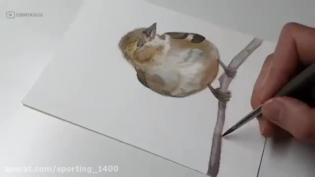 دانلود ویدیو آموزشی  نقاشی و طراحی  قسمت 4 پرنده