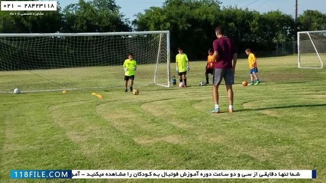 آموزش فوتبال-ویدیوی تمرینات حرفه ای فوتبال-تمرینات دروازه بانی به کودکان