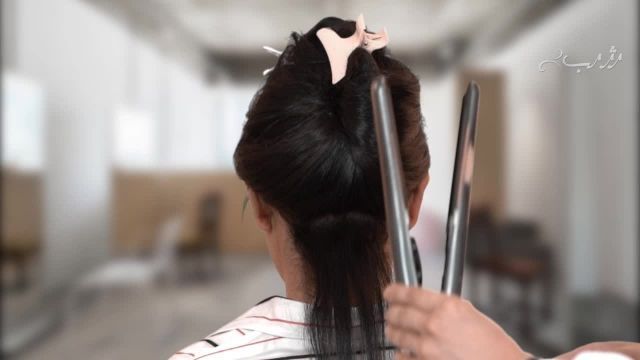 آموزش کرلی کردن موها با تکنیکی پایه در خانه 