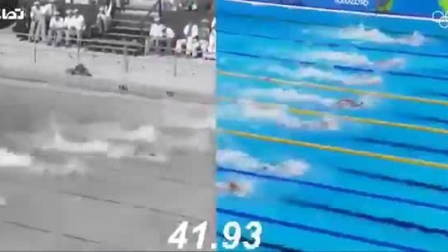 بررسی و مقایسه سرعت شناگران المپیک از 84 سال پیش تا الان !