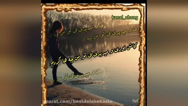 آهنگ غمگین و عاشقانه رفتی پی خوشبختی،تنهایی ولم کردی | آهنگ محلی و به یاد ماندنی