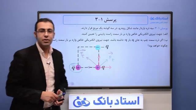 حل تمرین فیزیک یازدهم (قانون کولن) فصل 1 - بخش دوم - محمد پوررضا - همیار فیزیک