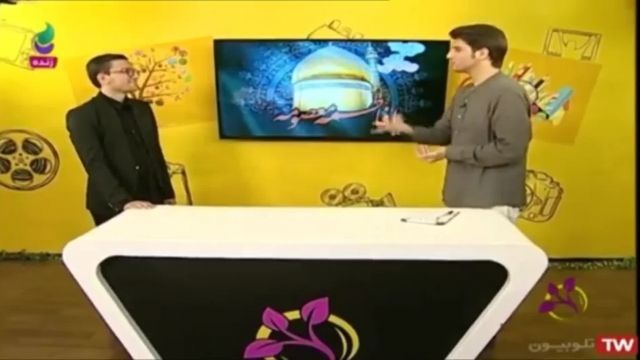 Mobinkhojastehboroumand in a TV program