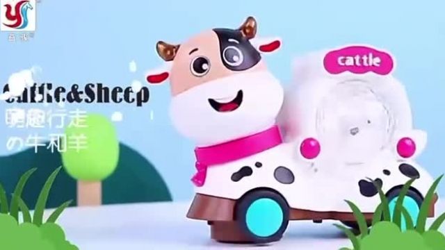 اسباب بازی موزیکال دو چهره-طرح گاو و گوسفند