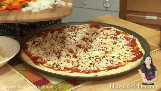 طرز صحیح درست کردن پیتزا مخلوط خانگی
