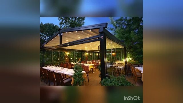 جدیدترین سقف برقی باغ رستوران