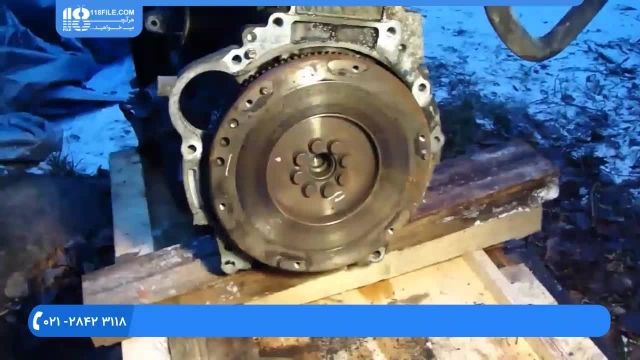 آموزش تعمیر موتور تویوتا - کلاچ بازکردن موتور تویوتا