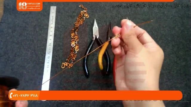 آموزش زیورآلات با سیم مسی - ساخت دستبند با سیم مسی