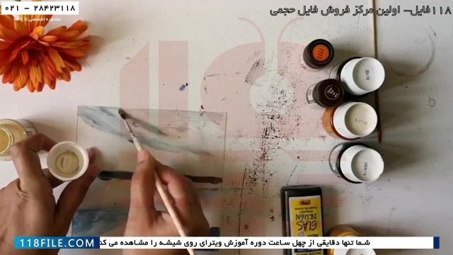 آموزش نقاشی ویترای-آموزش نقاشی روی شیشه در ایران-نقاشی با رنگ های درخشان