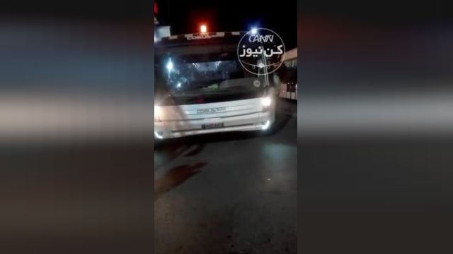 فیلم تصادف دو اتوبوس در فرودگاه مهرآباد 