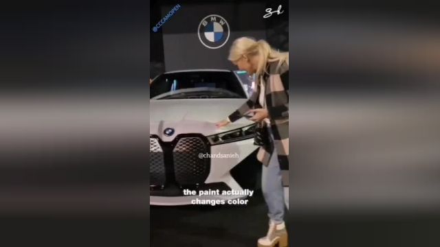 اولین خودروی تولیدی کمپانی BMW که تغییر رنگ می‌دهد | ویدیو 