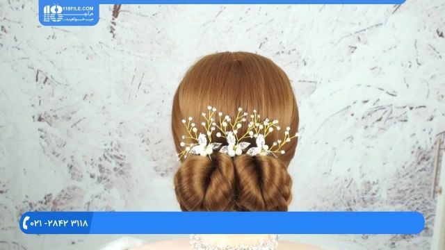 فیلم آموزش شینیون مو( شینیون مواج زیبا برای عروسی