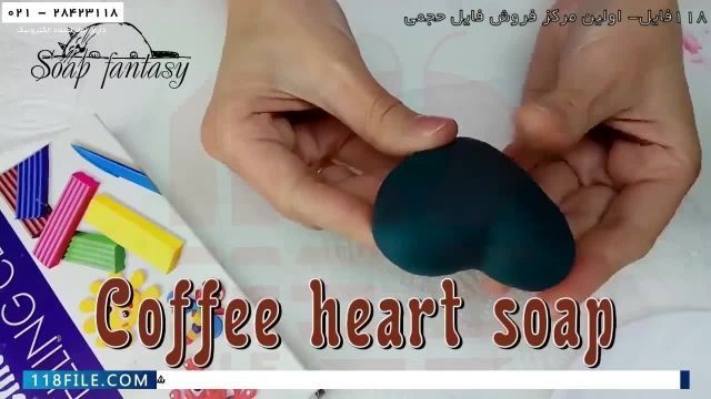 آموزش ساخت صابون فانتزی-آموزش تصویری صابون سازی-نحوه صابون سازی-صابون طرح قلب