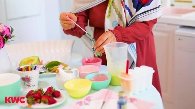 آموزش درست کردن بستنی میوه ای در خانه