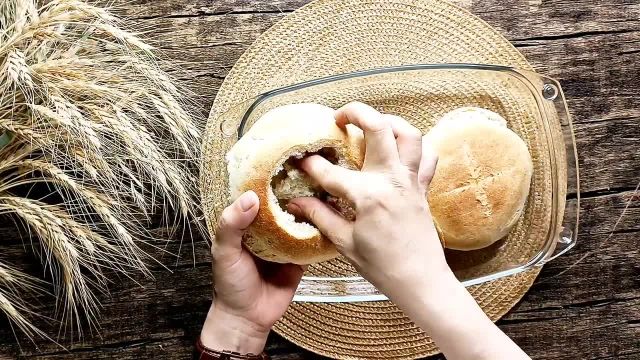 آموزش نان حجیم و کاسه ای برای سوپ | نان همبرگر